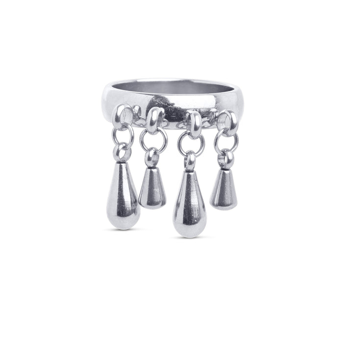 Bliss - Drop Ring Rustfritt Stål