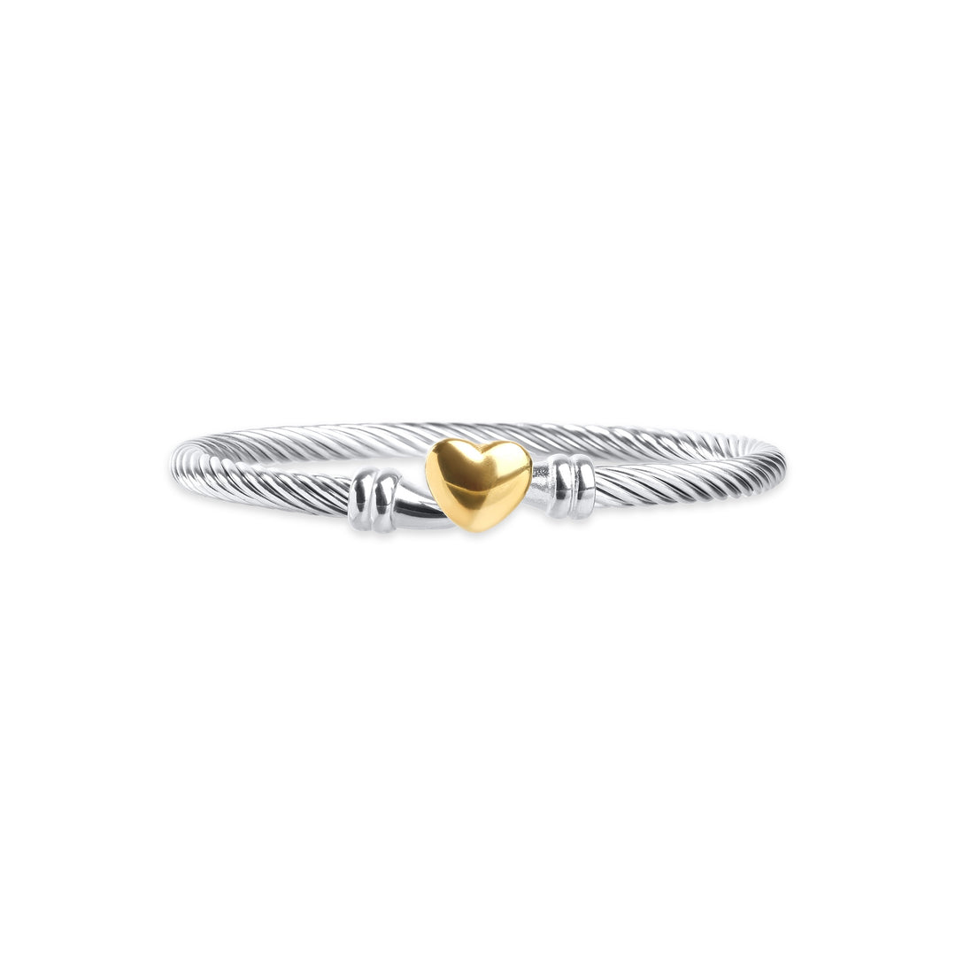 Tuva - Heart Bracelet Stainless Steel
