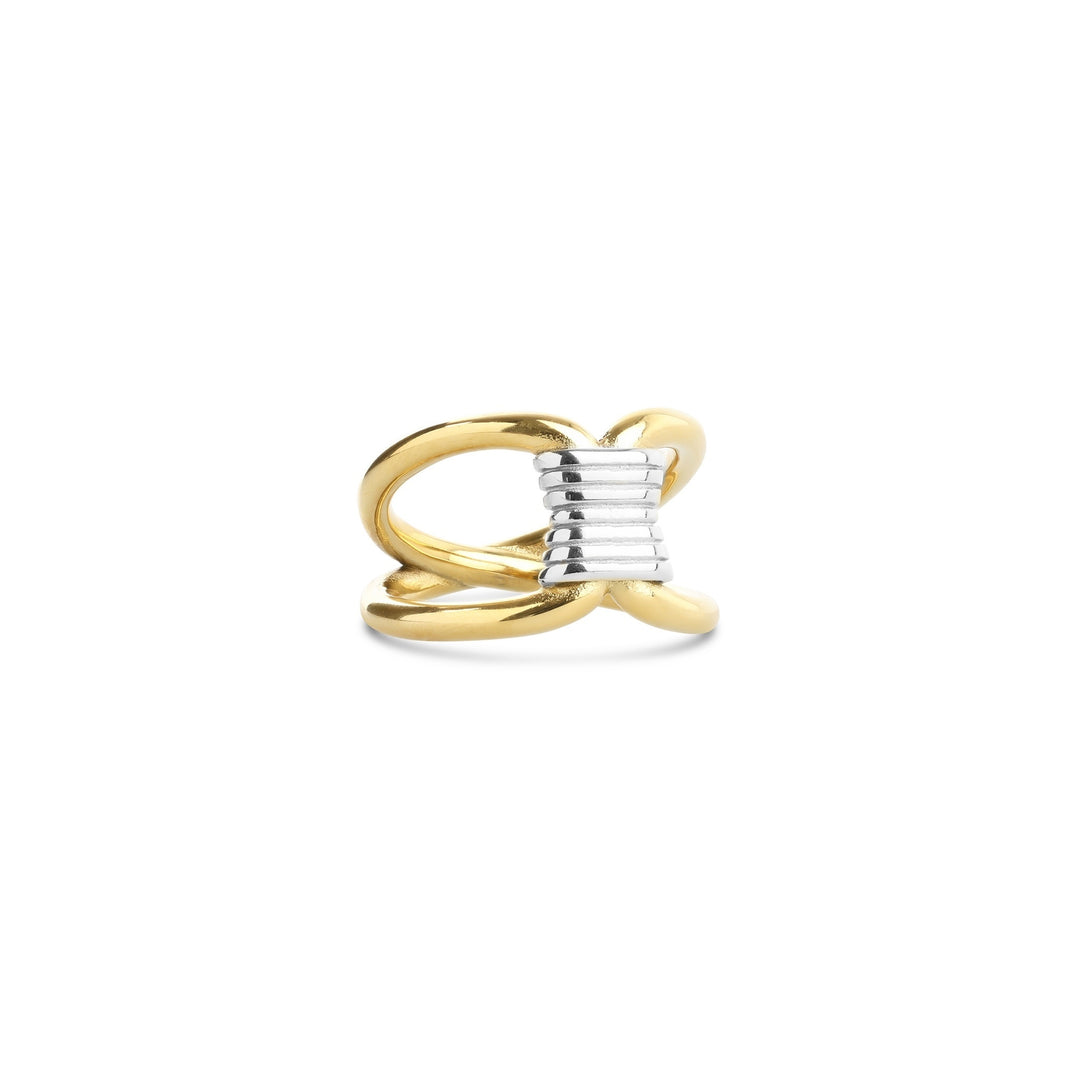 Enya - Mixed Metal Ring Rustfritt Stål 