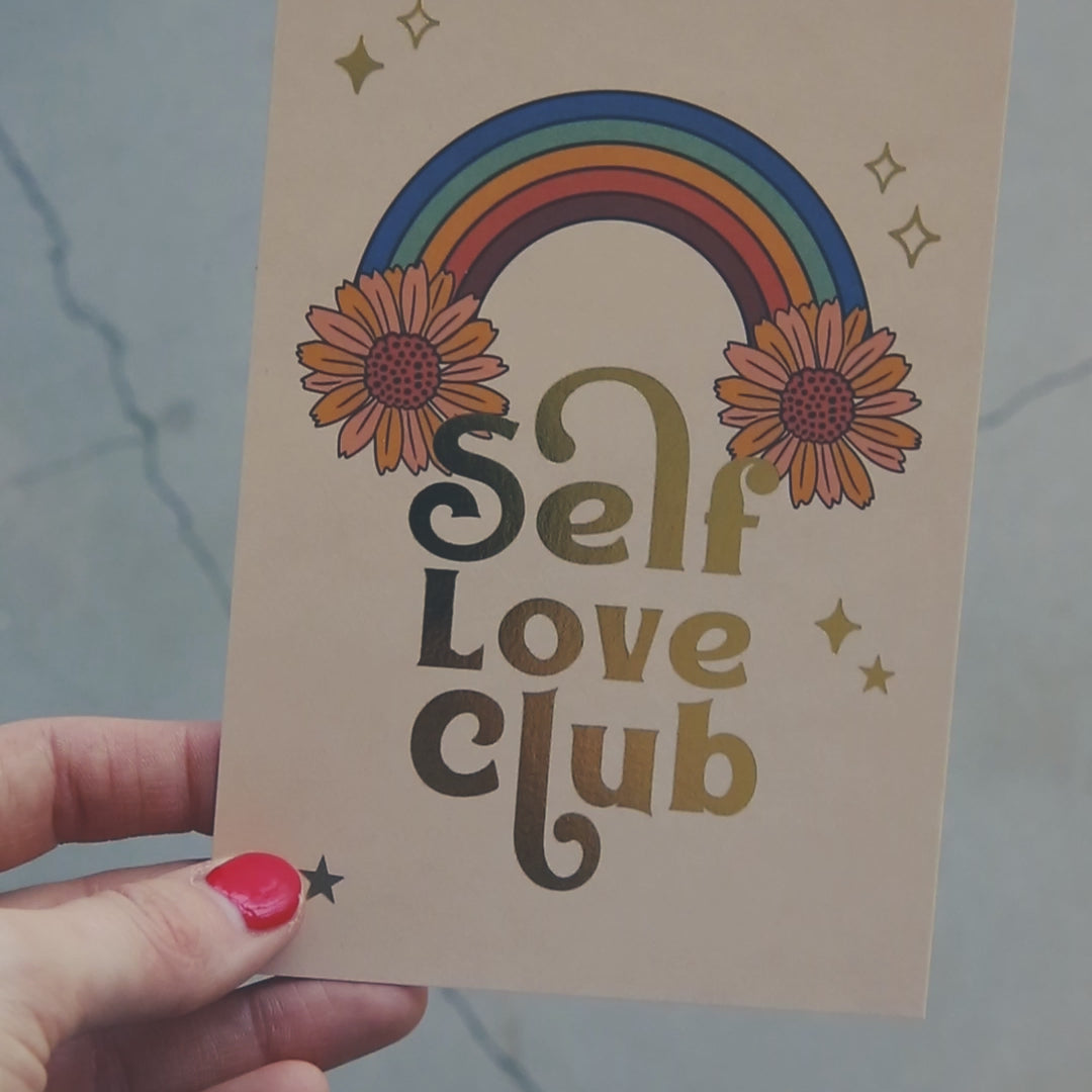 Self Love Club postkort