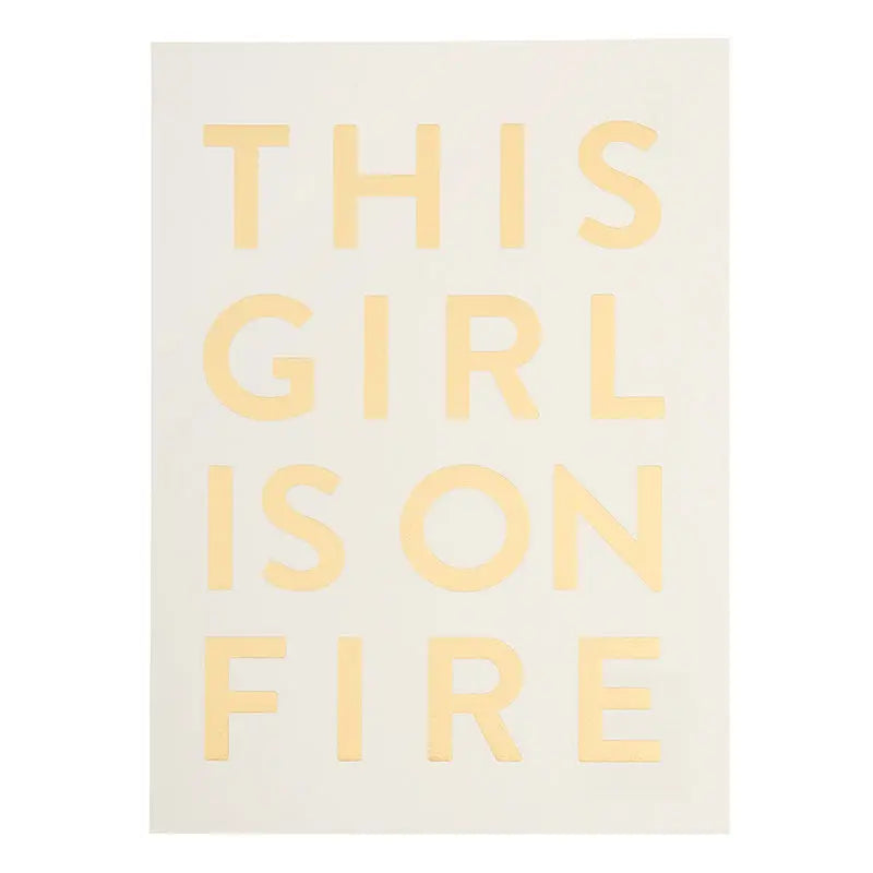 This Girl is on Fire Postcard