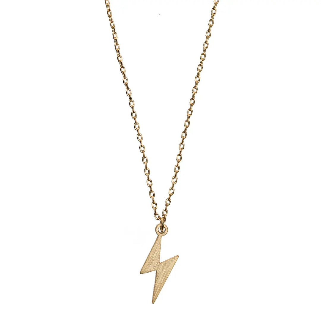 Lightning Necklace Gold