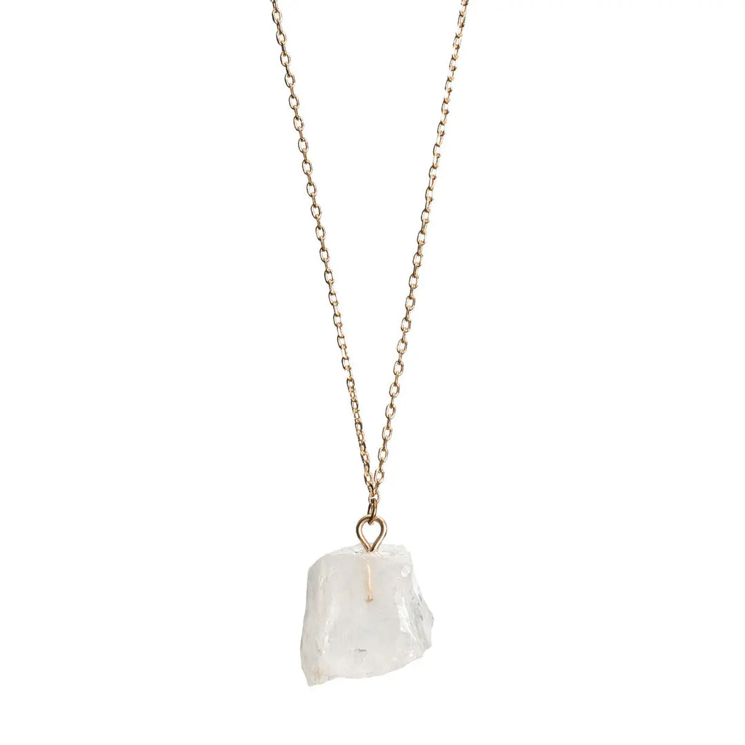 Necklace Semi-Precious Stone Clear Quartz