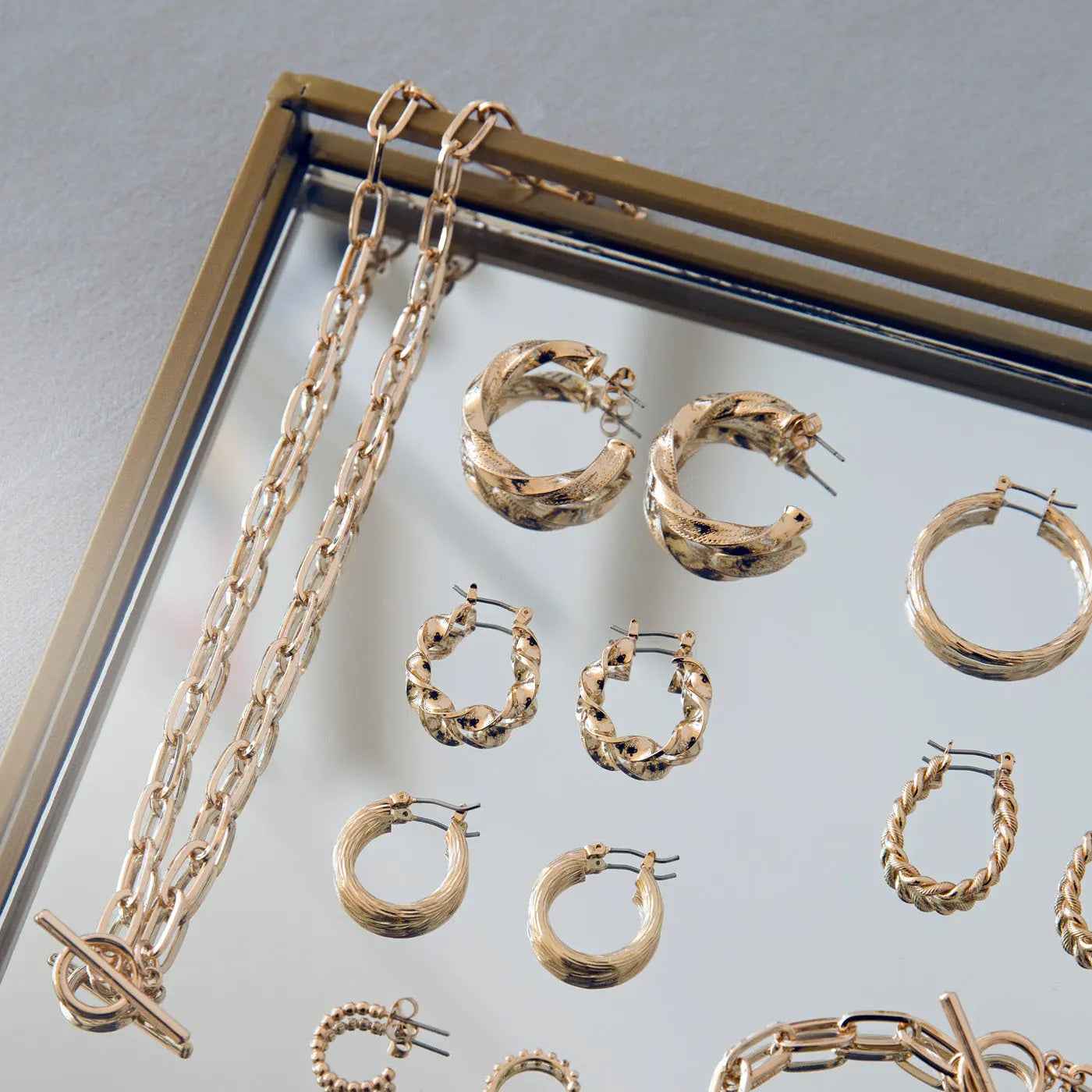Chunky Twisted Hoop øredobber