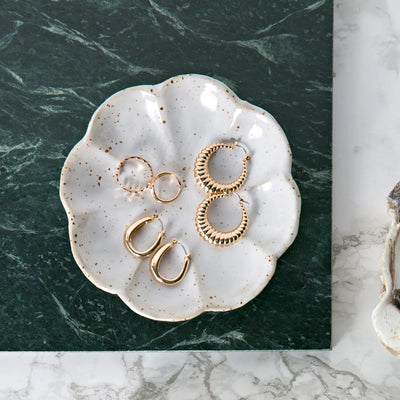 Chunky Oval Hoop øredobber