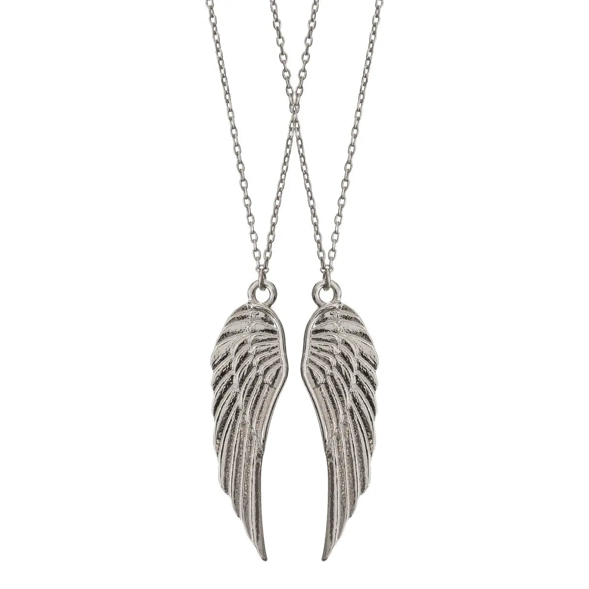 Wings Friendship Necklace Silver