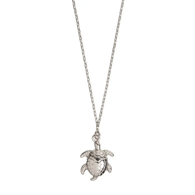Turtle Necklace Silver