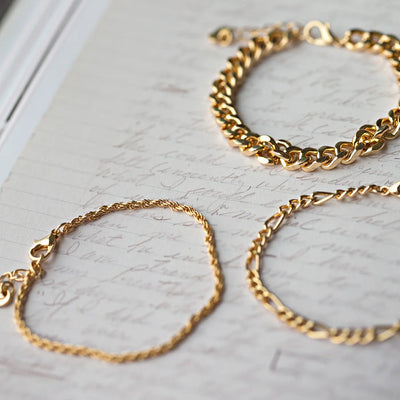 Twisted kjede armbånd