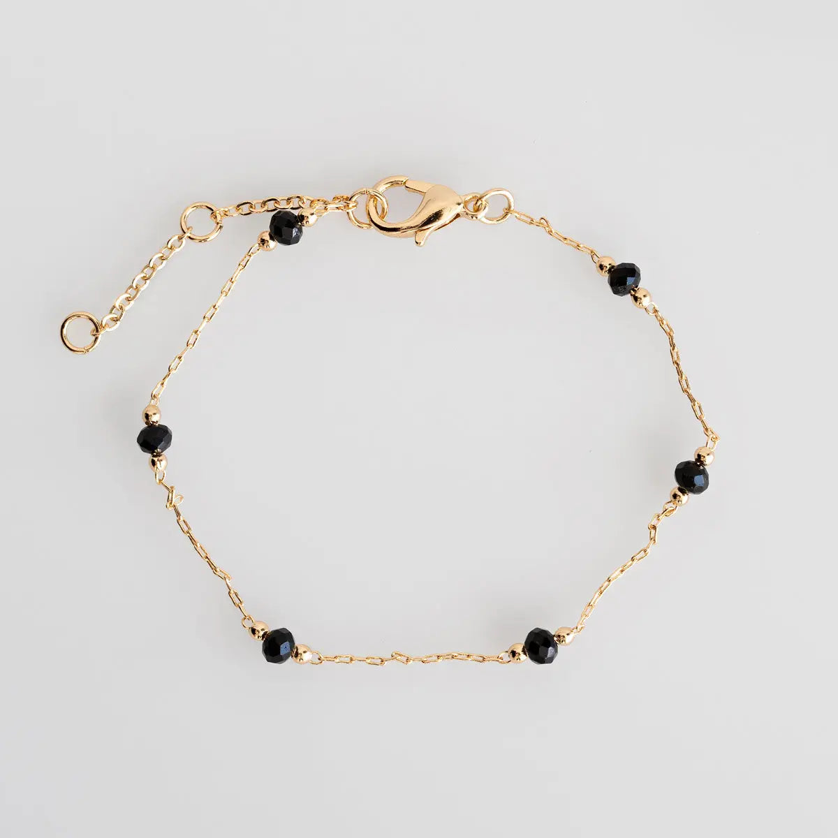 Delicate Bead Bracelet - Black | Summer