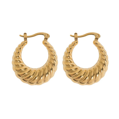 Soft Croissant Earrings | Stainless Steel