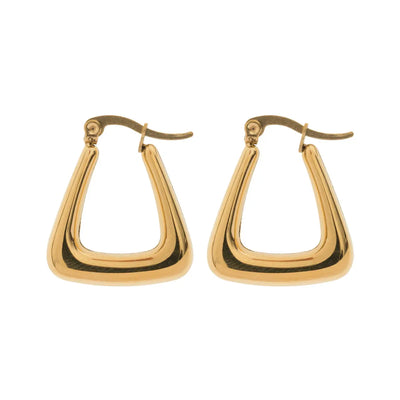 Triangle Hoop Earring | Stainless Steel
