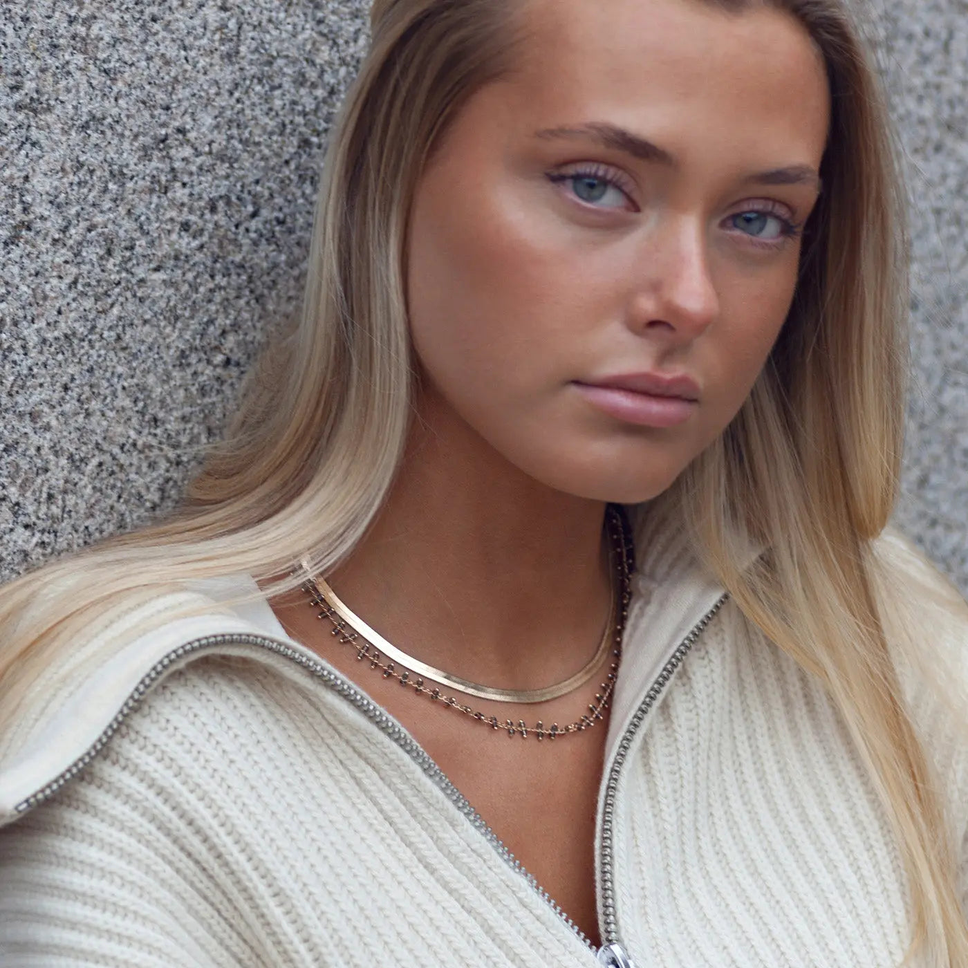 Smokey Bead Halskjede
