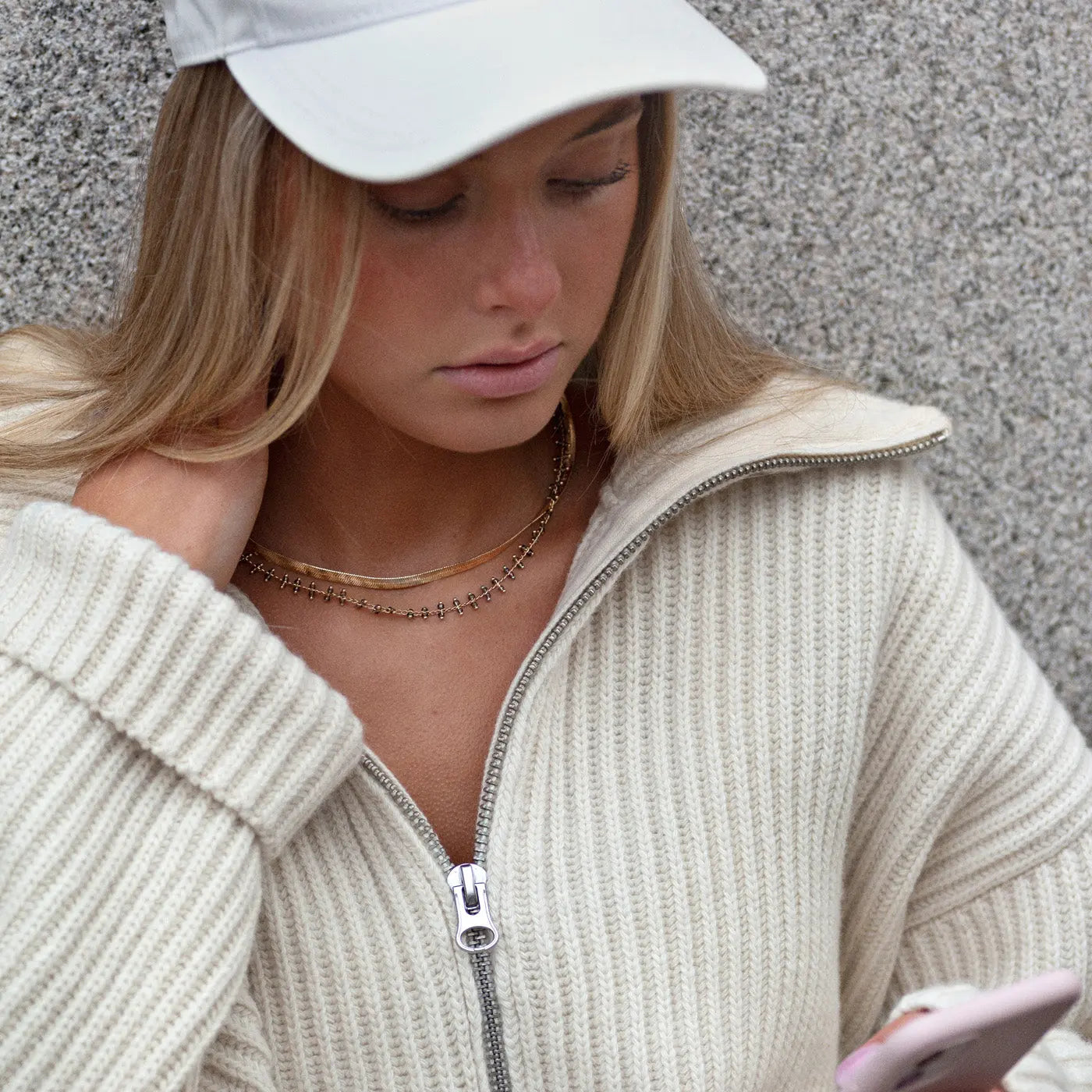 Smokey Bead Halskjede