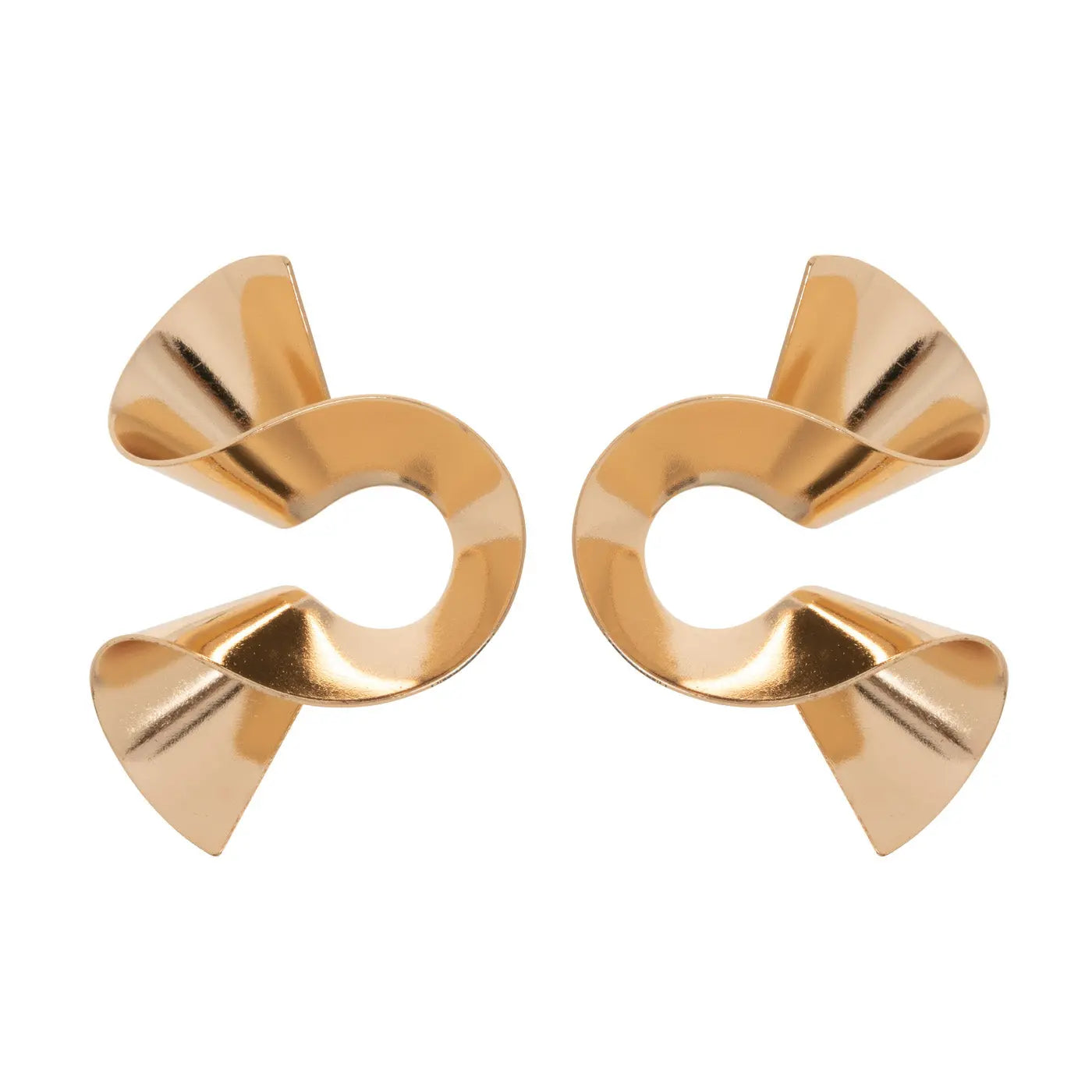 Statement Swirl Earring - Gold