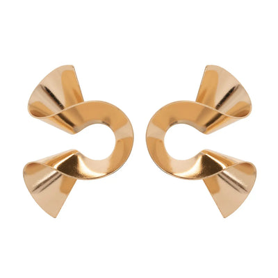 Statement Swirl Earring - Gold