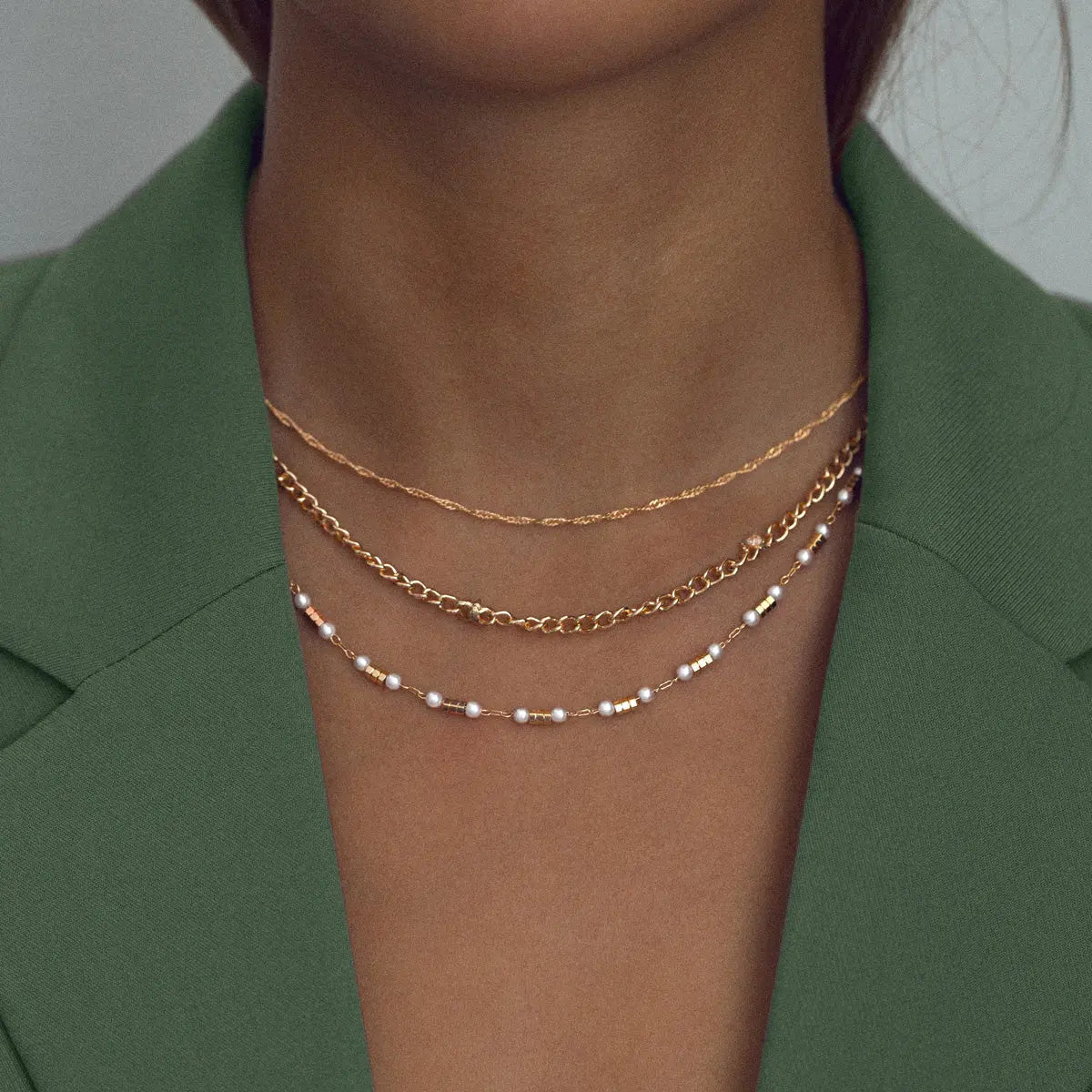 Cute Pearl Chain Necklace