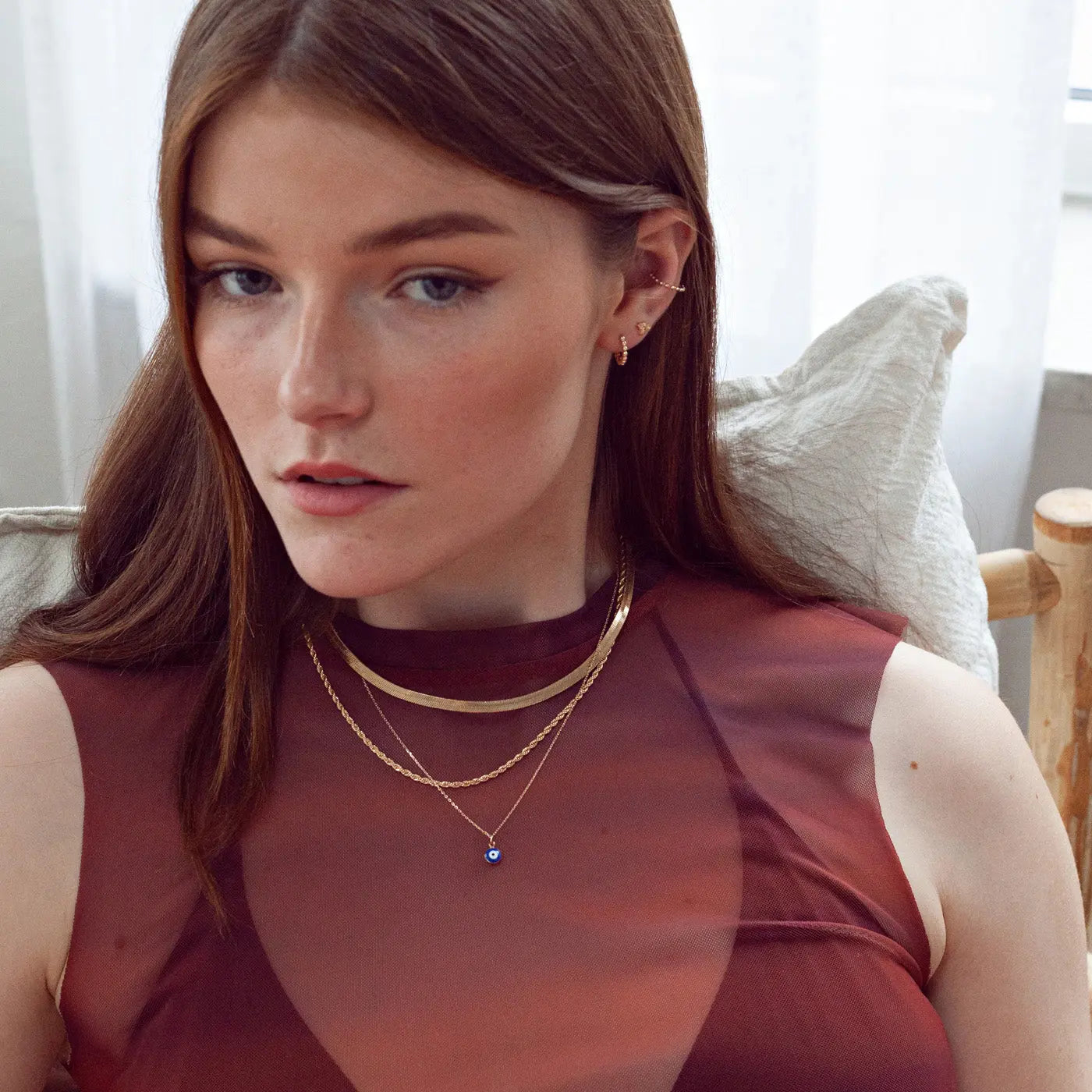 Suzy - Blue Evil Eye Halskjede