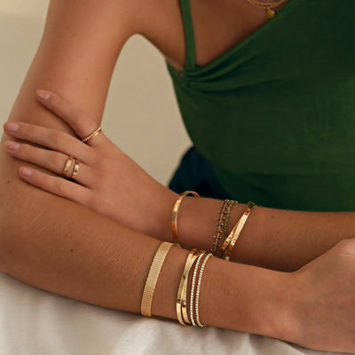 Crystal Tennis Stretch Armbånd