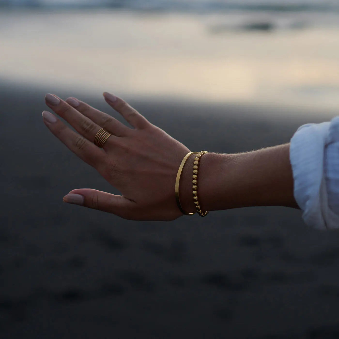 Natalie - Medium Beads Armbånd Rustfritt stål