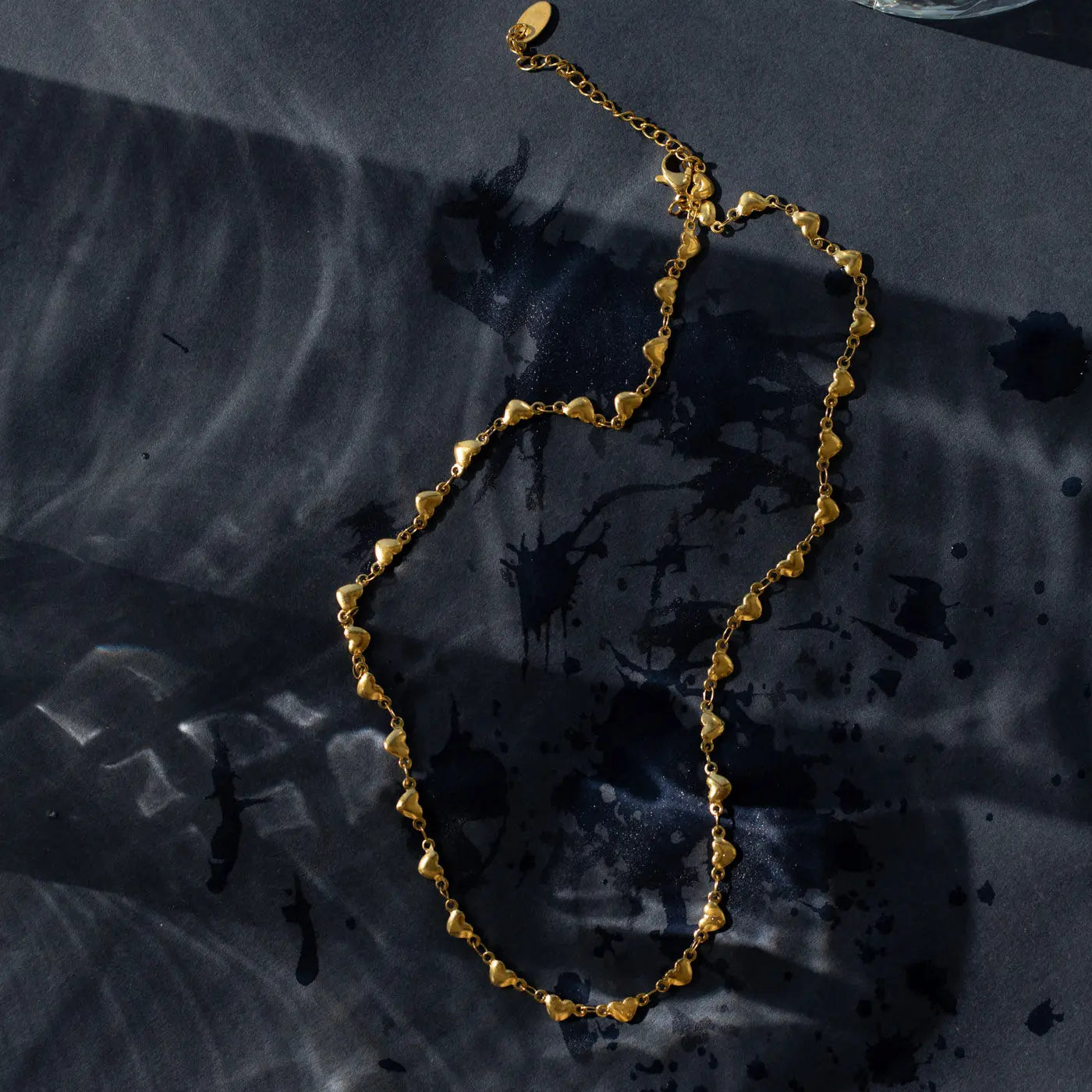 Sarah - Heart Chain Halskjede Rustfritt stål