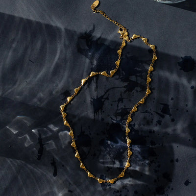 Sarah - Heart Chain Halskjede Rustfritt stål